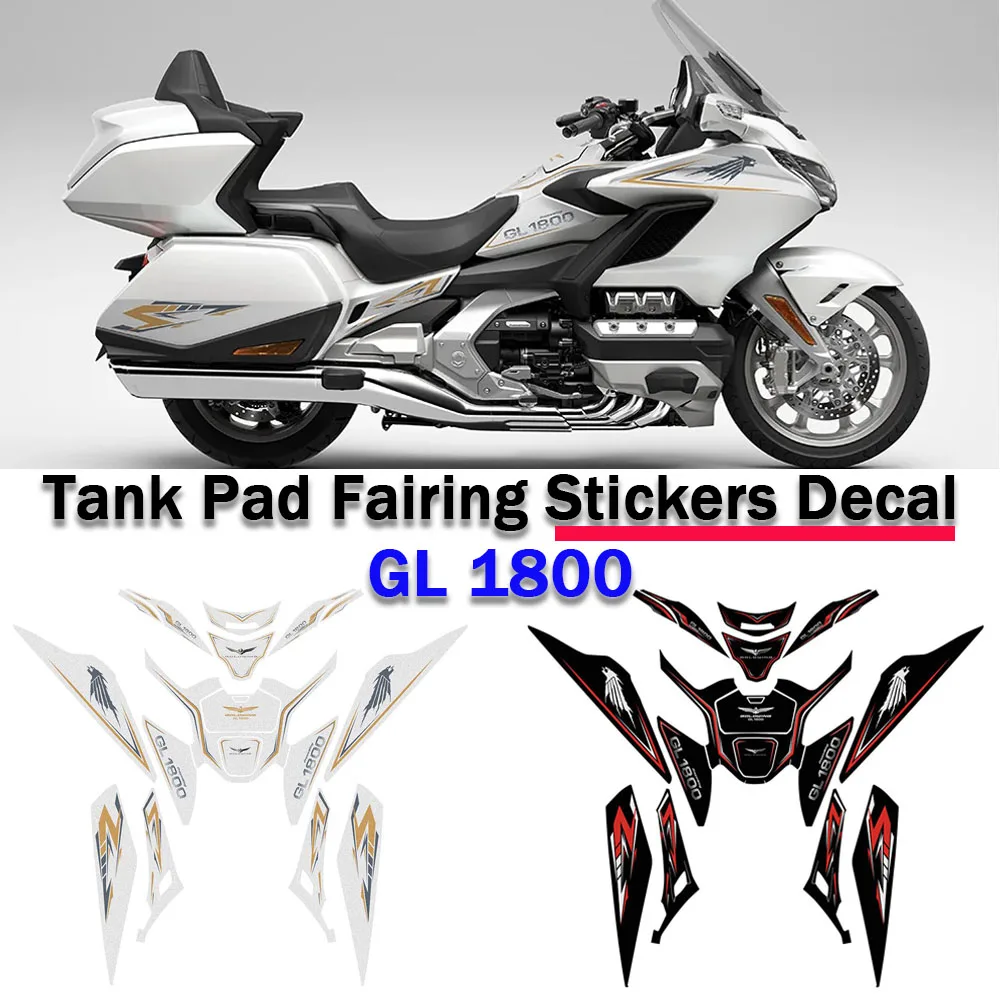 

For Honda Goldwing GL1800 2023- Accessories Tank Pad Fairing Stickers Decal Goldwing GL 1800 Fuel Tank Stickers Protection Kits