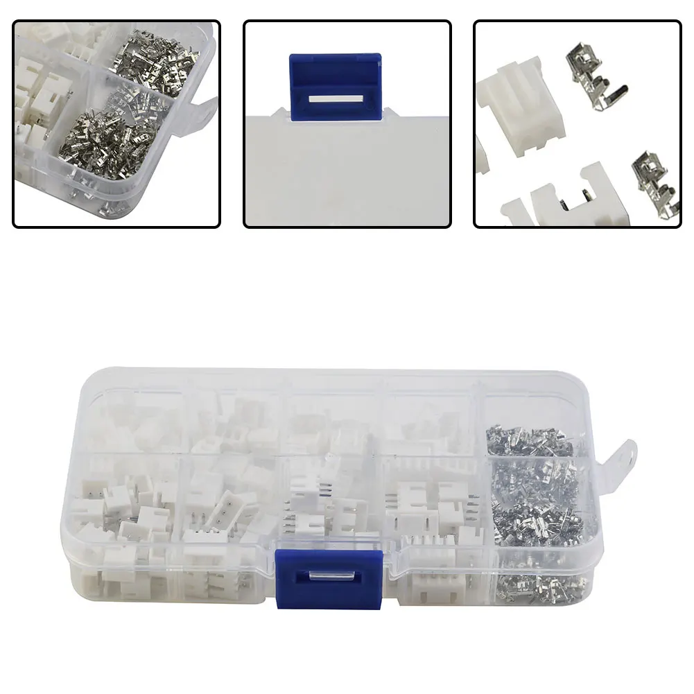 250pcs/Set Pin Connector Plugs+Terminals 2.54mm Pin Socket Wire Cable Adapter High Quality Practical Brand New