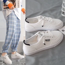 Women Sneakers  Vulcanize Shoes Spring Autumn Breathable Flats Solid Color Mesh Shoes Young Woman Casual White Shoes