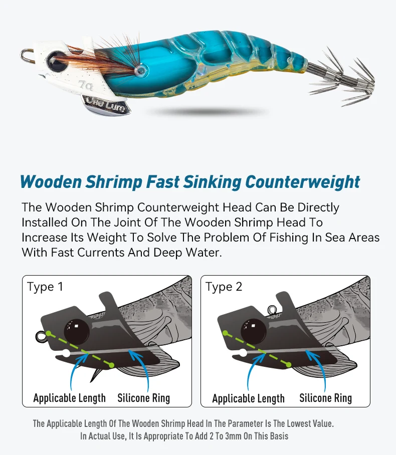 Kingdom Tintenfisch-Jig-Sinker 7g 10g 15g 20g Sinkender Leuchtender EGI-Sinker 2 Stück pro Packung Oktopus-Tintenfisch-Angelzubehör – Detail 5