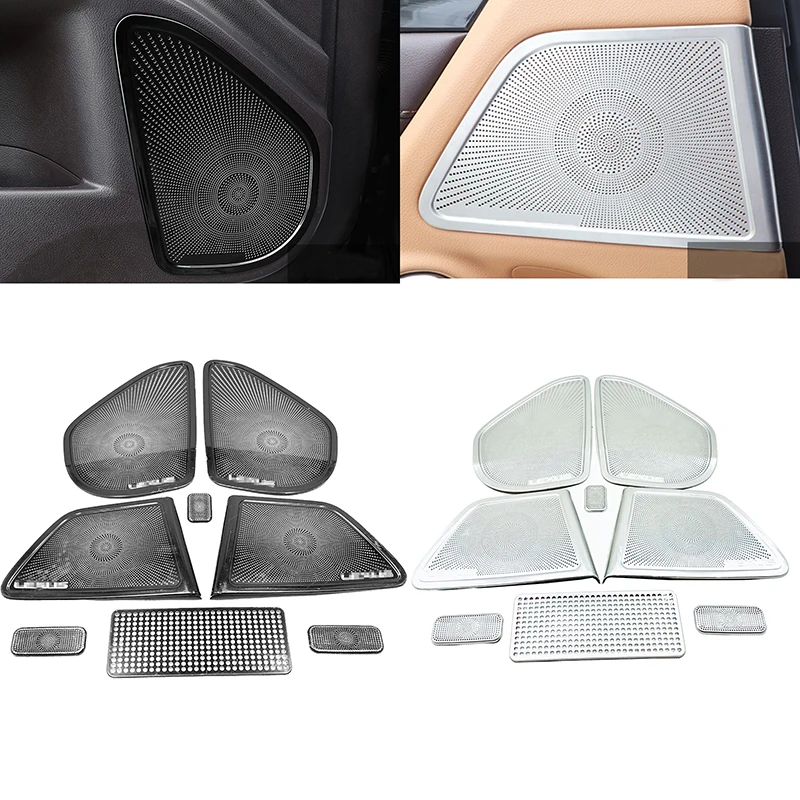 For Lexus ES ES200 ES250 ES300 ES350 2018-2021 2022 Car Door Loudspeaker Sound Pad Audio Speaker Cover Frame Sticker Decoration