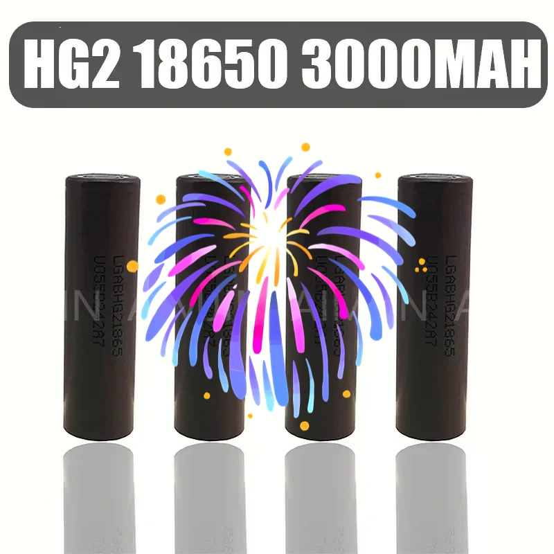 2026 AIMJIN HG2 3.7 فولت 18650 بطارية ليثيوم أيون عالية الحالي 30A خلية طاقة التفريغ لمفك البراغي
