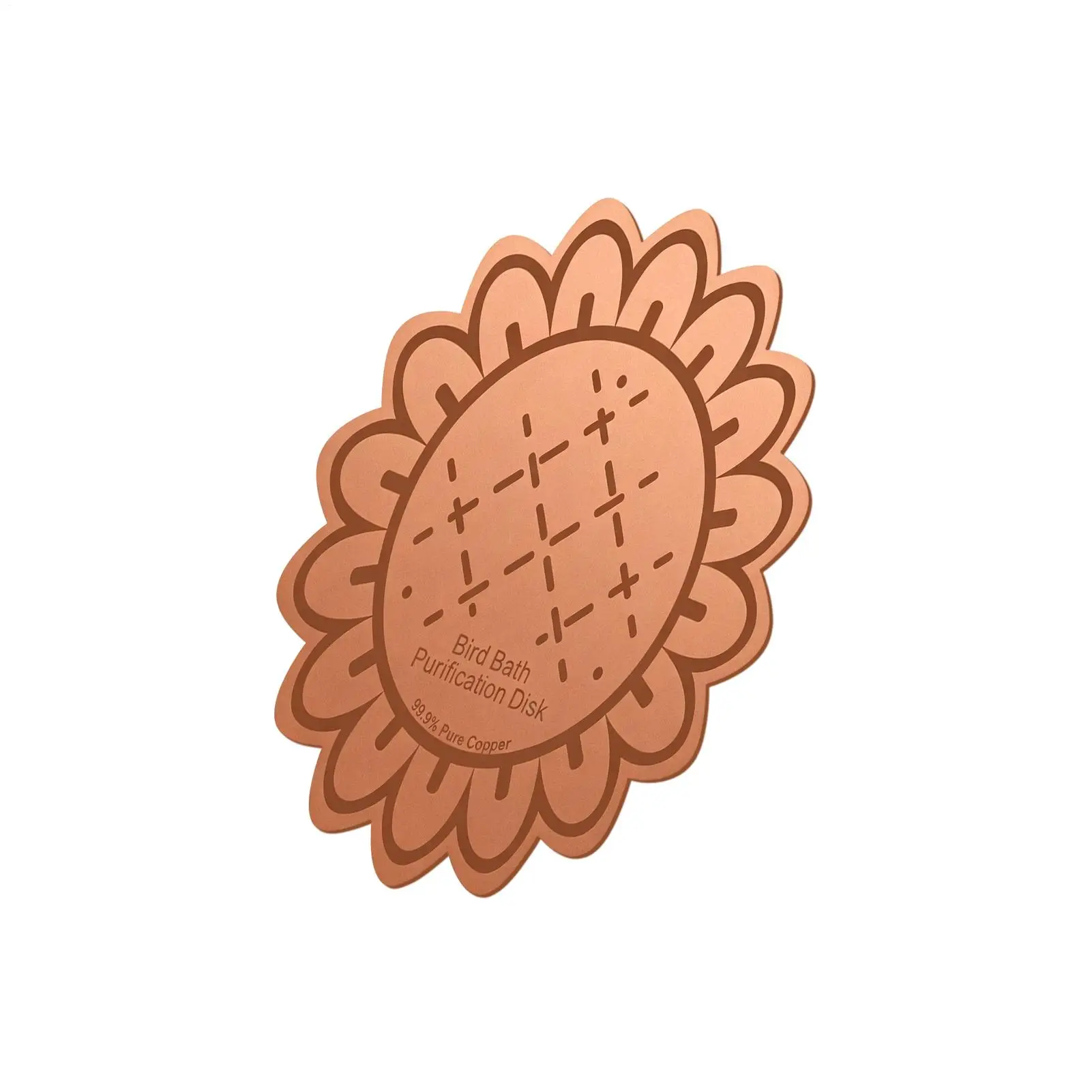 Copper Cleaning Disk 3-Point Support Copper All-Season Safe Bird Bath Cleaning Disk For Garden Yard Patio Balcony Lawn Grassland