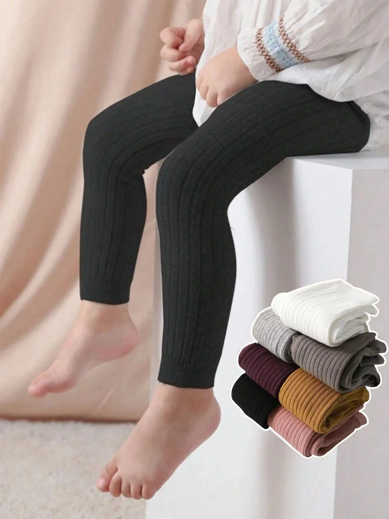 1 Packung kurze Kinderhosen, Babyhosen aus reiner Baumwolle, ingwergelbe Mädchen-Baby-Hosen mit kurzem Boden