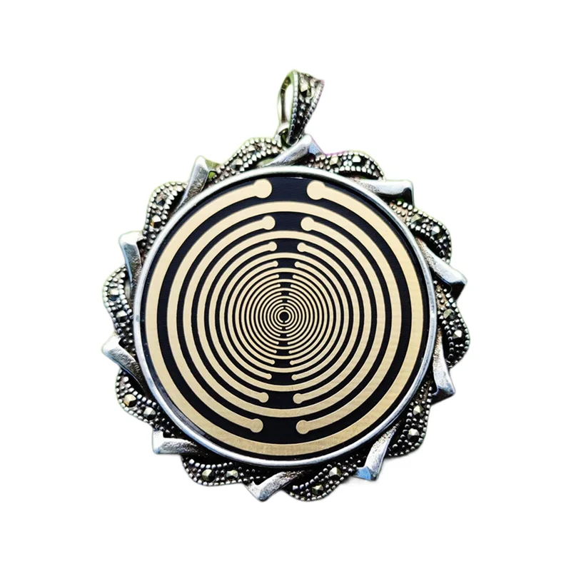 

Lakhovsky MWO Disc Necklace Energy Polarizing Disk Double-Sided Pendant For Enhanced Vitality For Health