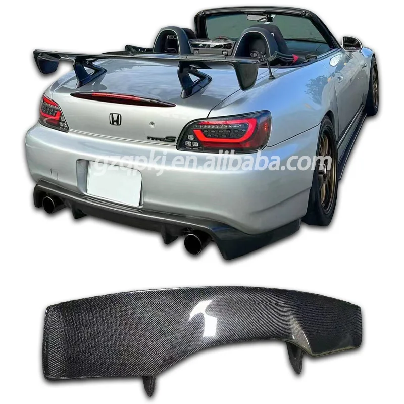 

type s version carbon fiber rear spoiler for honda S2000 AP1 AP2 body kit