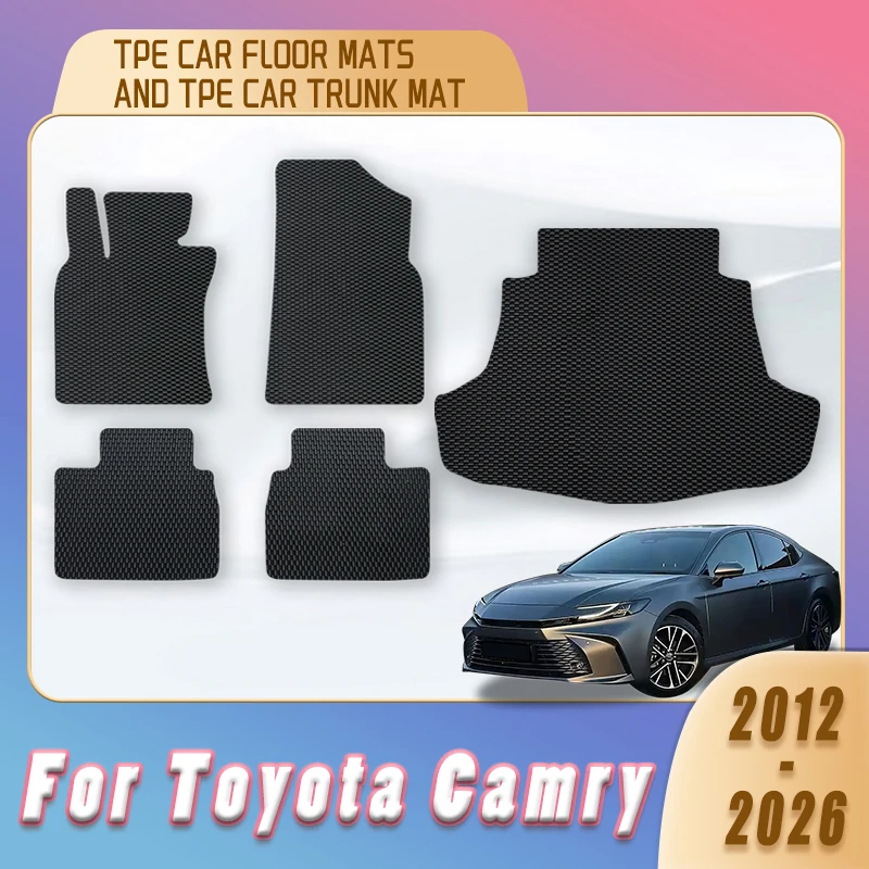 

Автомобильные коврики TPE, коврики в багажник для Toyota Camry 2026 2025 2024 2023 2022 2021 2020-2016 2015 2014 2013 2012, внутренние коврики