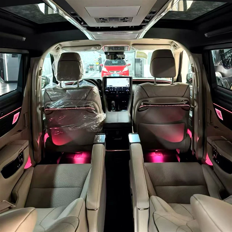 

For Alphard/VELLFIRE 40 Series 2024 RHD/LHD Ambient Lighting Kit Interior LED Light Upgrade Trim Accessories