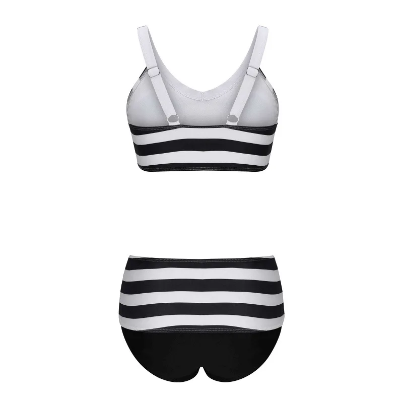 New Bikini Sexy Push-Up Two-Piece Striped Swimsuit for Womenbikini