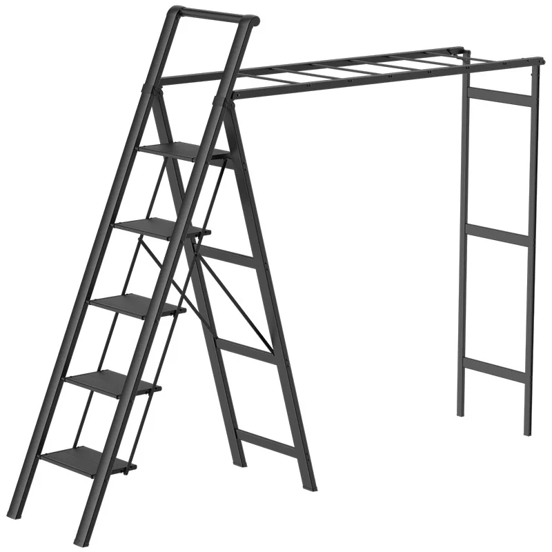 

Household drying rack, telescopic, indoor family, drying folding, herringbone ladder