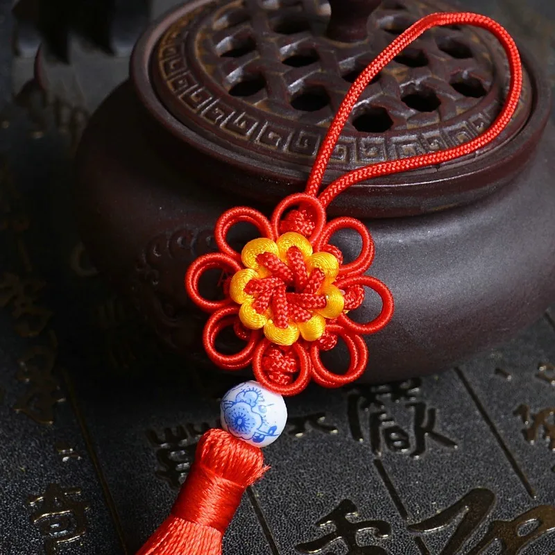 قلادة عقدة صينية صغيرة، زخرفة شرابة ميمونة، هدية تزيين رائعة على باب مدخل غرفة المعيشة #4