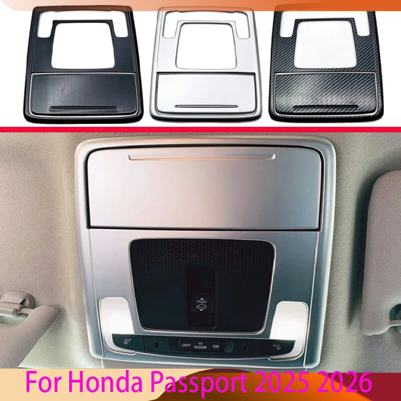 

For Honda Passport 2025 2026 Car Accessories ABS matte Chrome Interior Lights Reading Lights Trim Cover