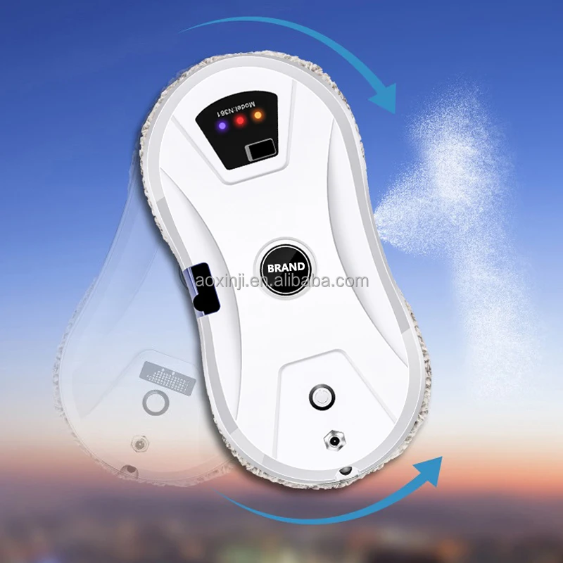 Automatic Window Cleaner Electric Edge Frame Detection Control Commercial Window Cleaner Kit Window Clean Robot Glass Cleaner