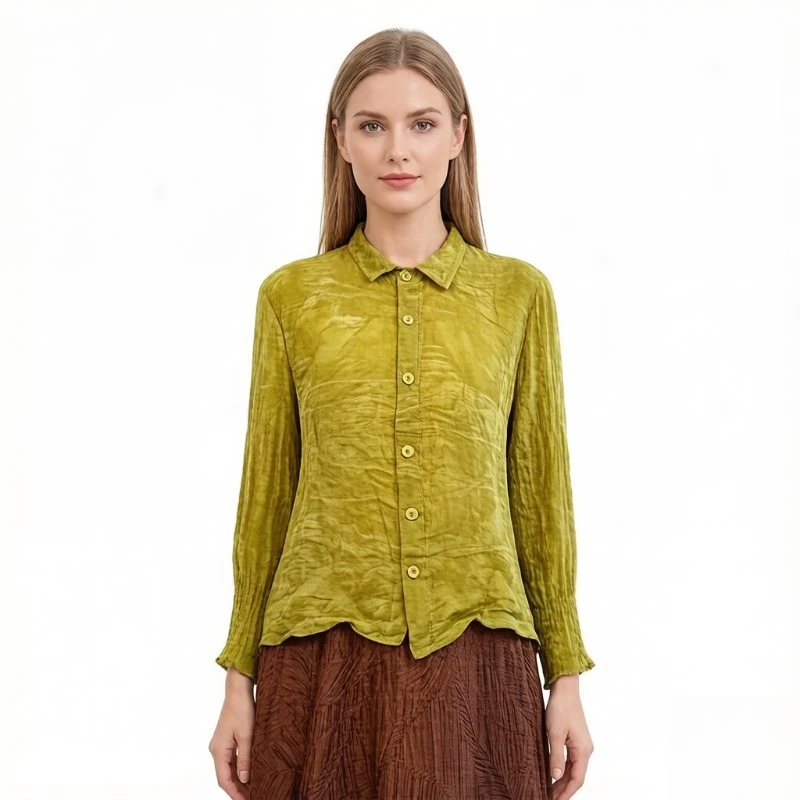 

Miyake Pleated Shirt for Women 2026 Spring/Summer New Simple Sun-Protective Versatile Pleated Shirt Loose Commuter Jacket Pleat