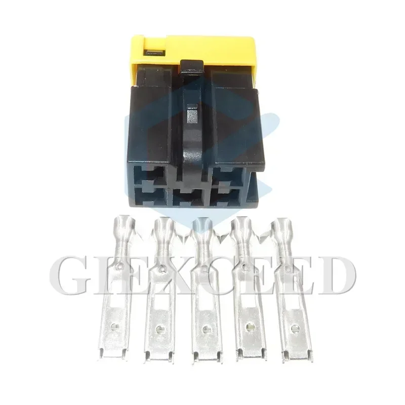 2 Sets 5 Pin Auto Wire Plugs Female Car Wire Socket AC Assembly For Automotive Cables