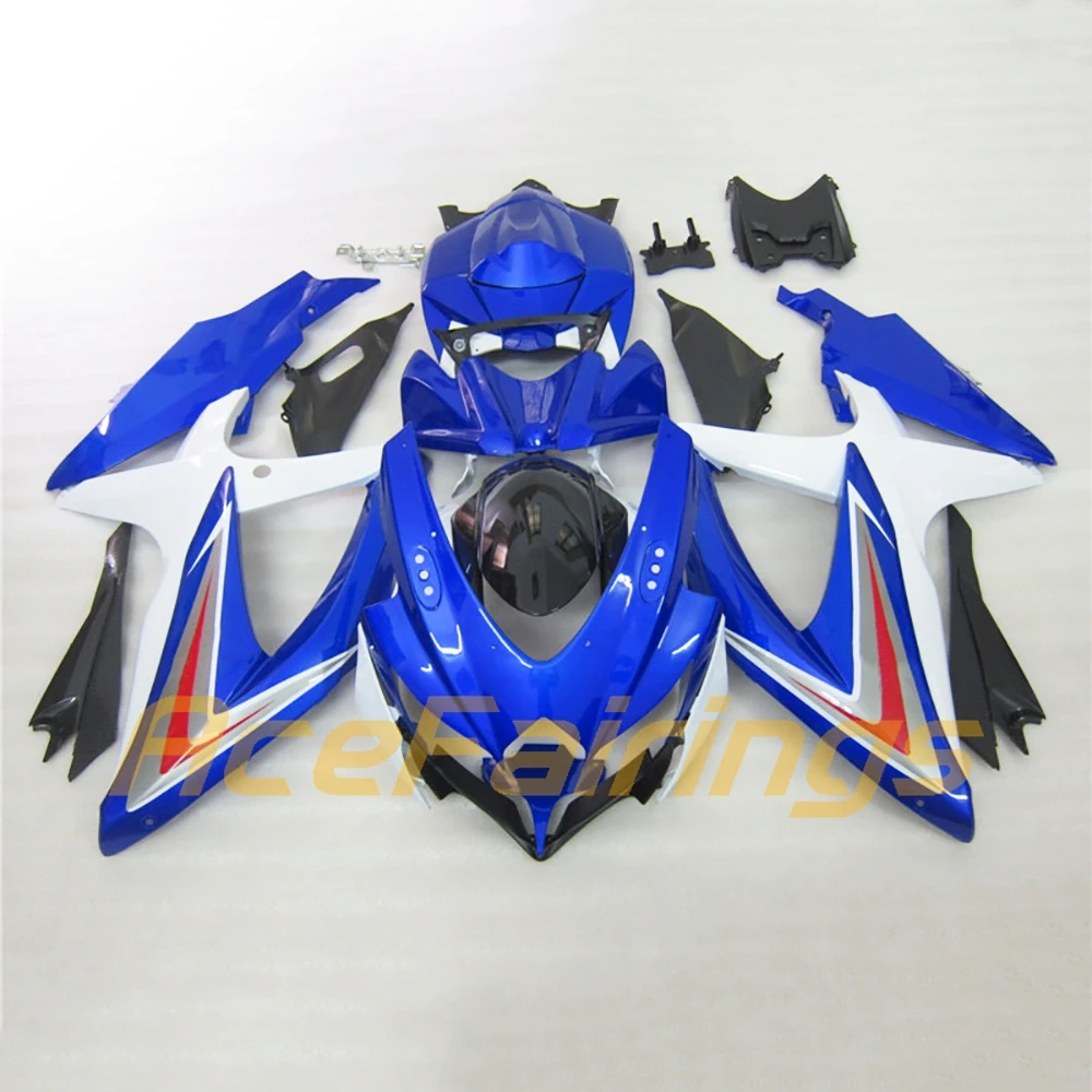 Complete kuipset 2008 2009 2010 GSXR 600 750 vervangende carrosserie onderdelen set kuipkit voor 08 09 10 Suzuki GSXR600 GSXR750 ABS plastic