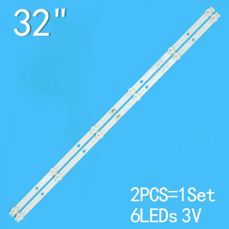 LED backlight Strips 6LED For E1AA32R LED32D06-ZC22AG-03E 30332006002E JVC LT-32MAW205 LT-32C490 V320BJ8-Q01 LT-32MAW388