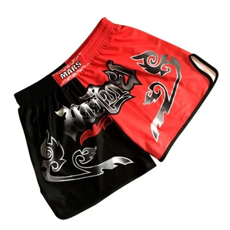 Crossfit Shorts Mma Boxing Muay Thai Shorts Color Matching Printed Wushu Sanda Rashguard Mma Sport Boxing Trunks  Kickboxing