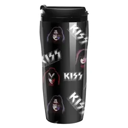 Kubek do kawy Kiss Band to Go Rock Musician Camping Dostosuj butelkę na wodę Zatrzymywanie ciepła Plastikowy kubek 350 ml