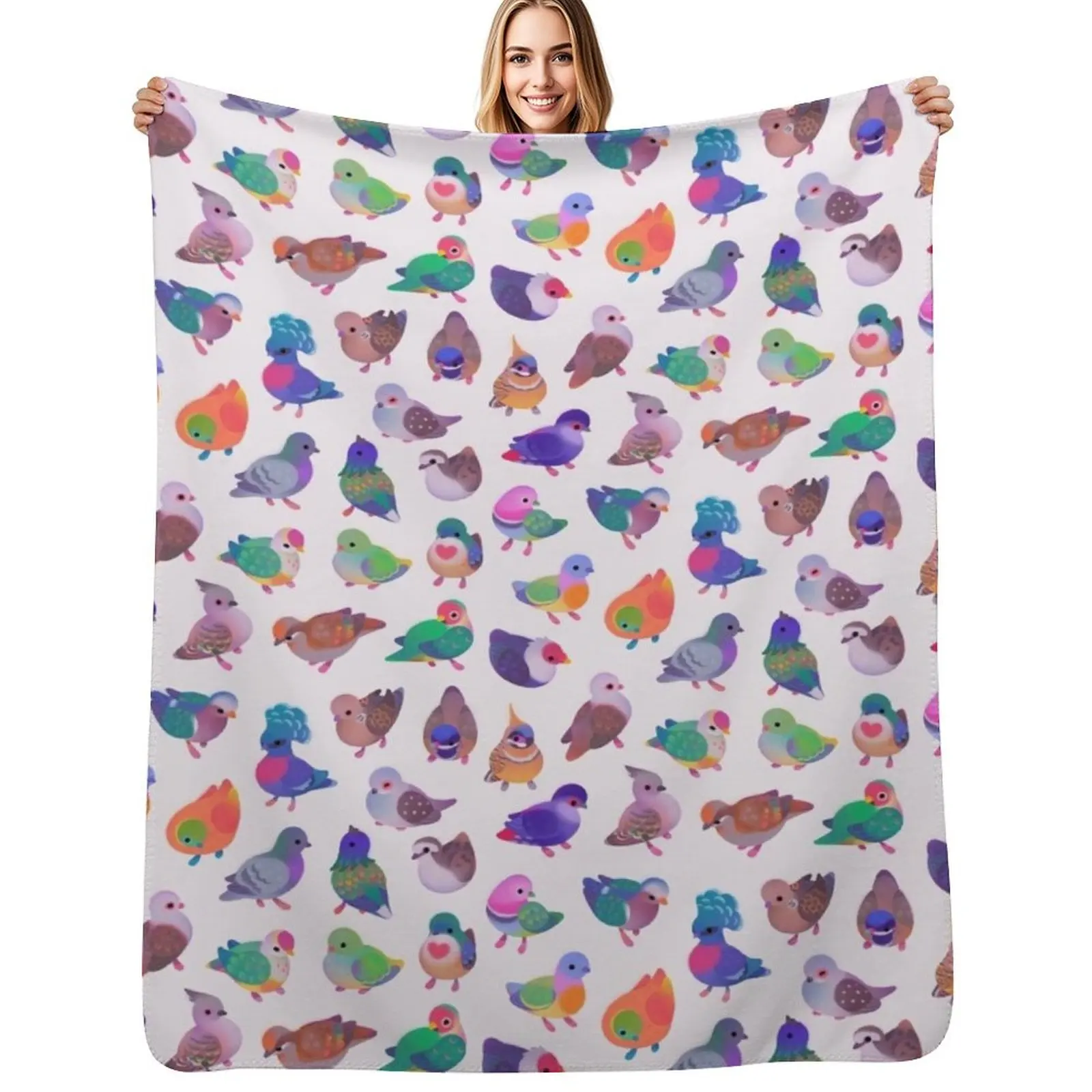 Wild pigeon -light, name Throw Blanket Soft Home Decor Blanket for Couch Bedroom