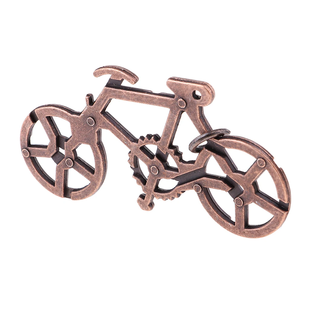 Metal Bike Lock Puzzle para adultos e crianças, IQ Mind Game, Brain Teaser