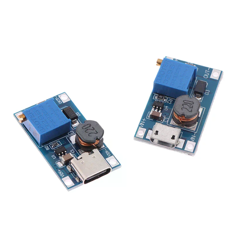 1PC Dc To Dc Step Up Converter Boost Converter Power Module MT3608 Mico Type-C Interface Supply Module DC Voltage Regulator