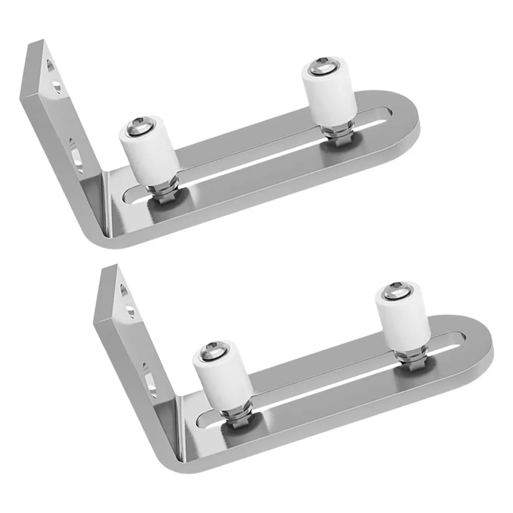 

2Pcs Stainless Steel Floor Guide Stopper High Hardness Barn Door Hardware Sliding Door Bottom Guide Prevent Swinging Stable