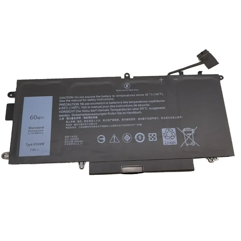 

K5XWW 71TG4 Laptop Battery For DELL Latitude 5289 7389 7390 2-in-1 L3180 Series 725KY N18GG 7.6V 60WH High Quality CFX97