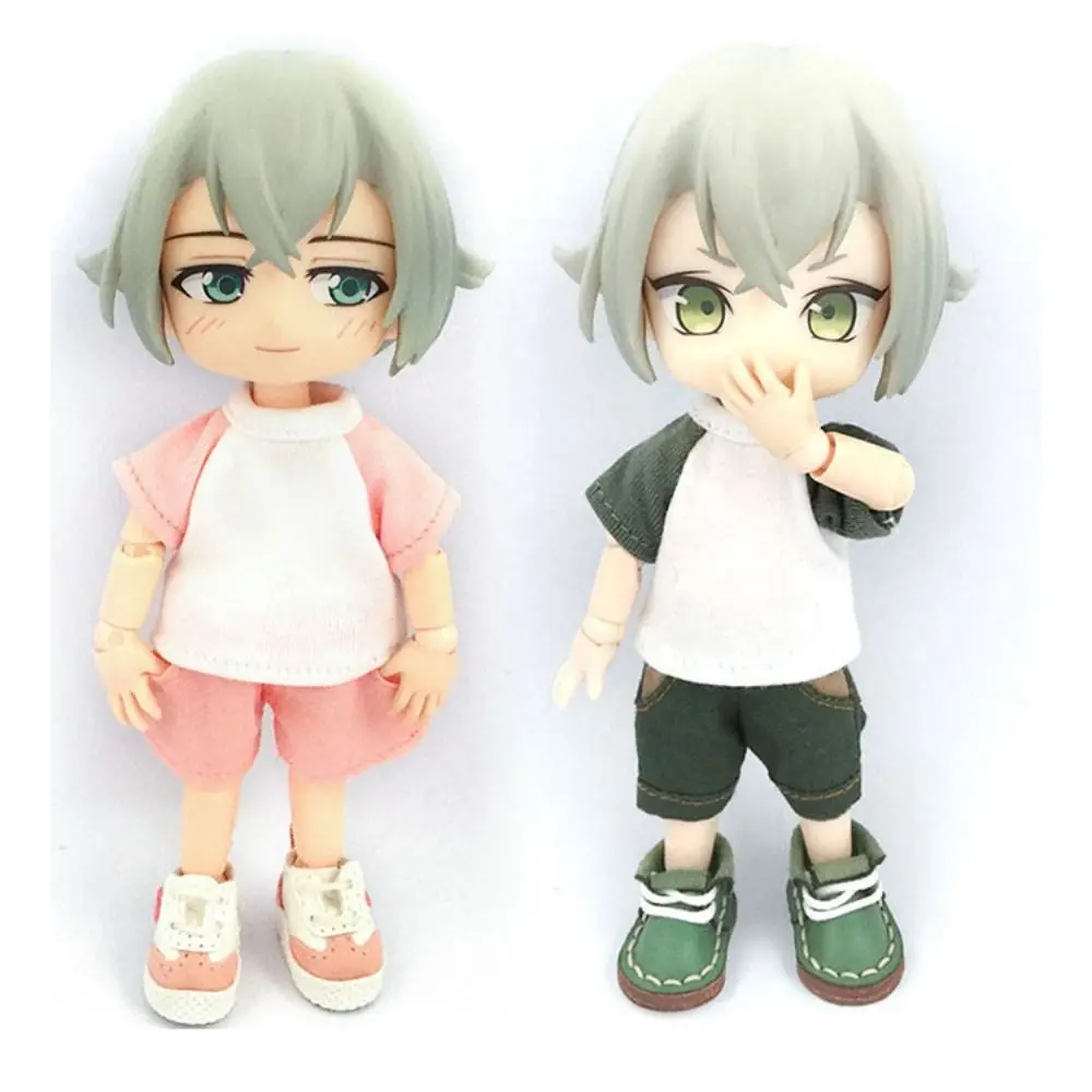 衣装半袖人形 Tシャツ複数の色漫画綿の服かわいい手作りドレスアップ