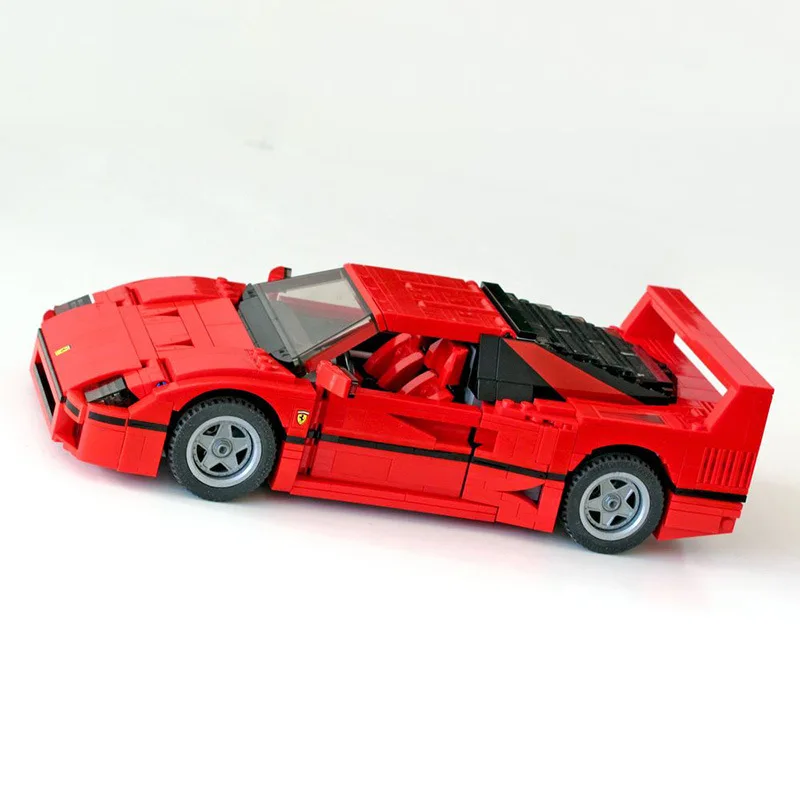 Classic Racing 10248 F40 compatibile MOC-10567 Sports Car 1158PCS Splicing Assembly Building Block Toy Model regalo per bambini fai da te