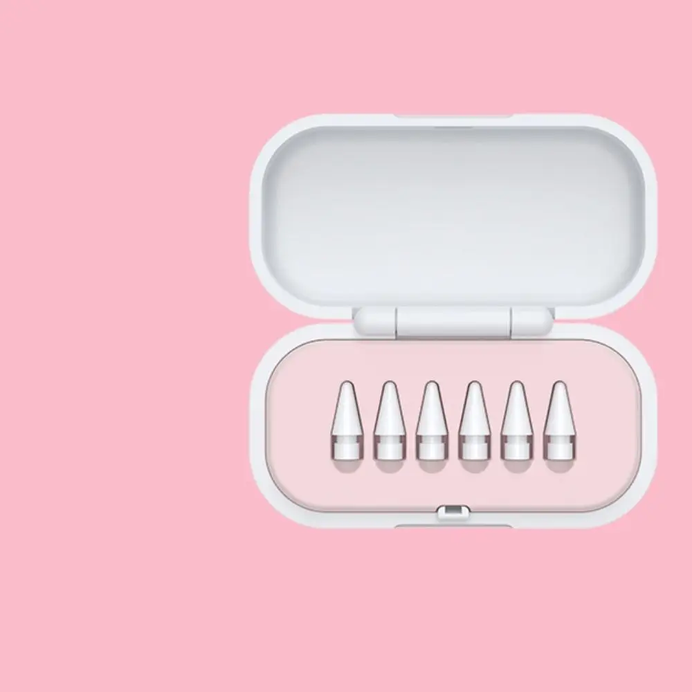 4PCS/5PCS/6PCS Anti-scratch Bleistift Tipps Lagerung Box Tragbare Bunte Stylus Spitze box Stoßfest PP Futter für Apple Bleistift