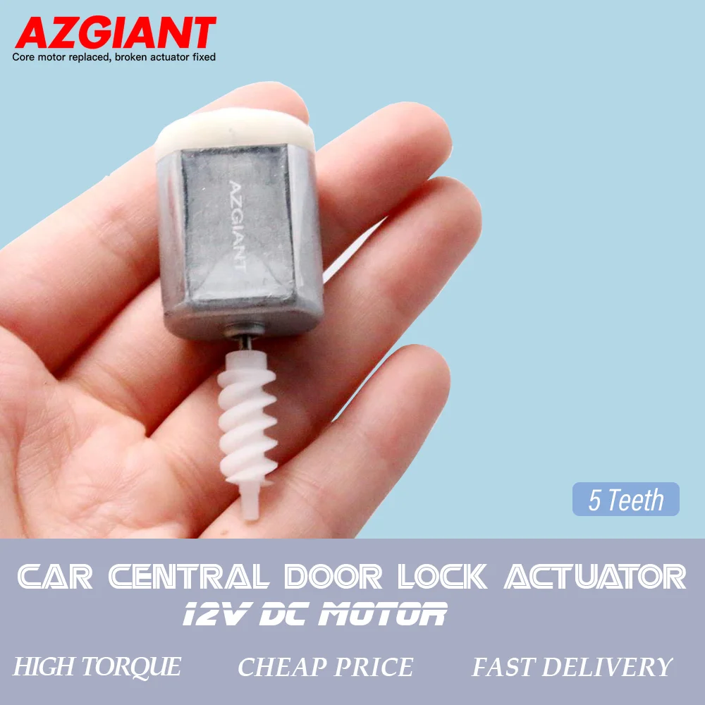 AZGIANT 1-5pcs 5Teeth FC-280SC-18180 For JAC S2 Mini  Car Door Lock Actuator Unit 12V DC Motor Engine Repair