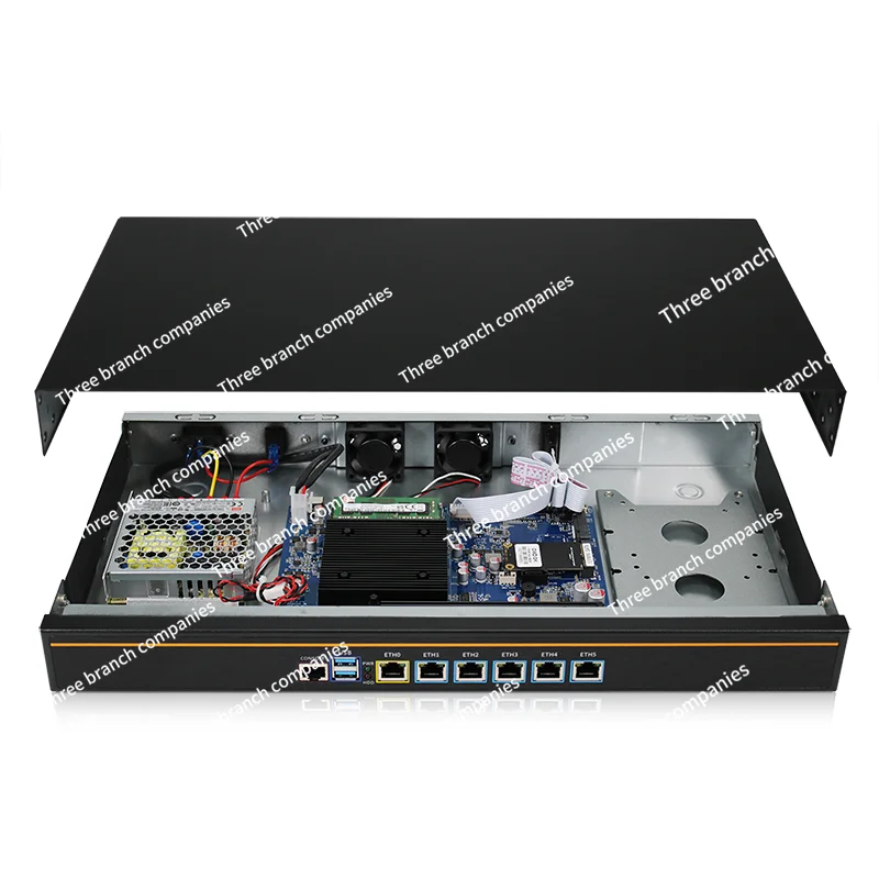 

6-портовый J4125 N5105 2,5G корпоративный маршрутизатор Aikuai, широкополосный Многофункциональный шунт контроля движения IP