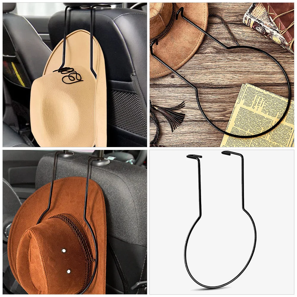 

2pcs Car Hat Holder No Tools Required Easy Install Space Saving Car Seat Hat Rack For Most Cars Interior Accessory