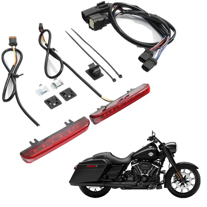 

For Harley Touring Road King Street Glide 2014-2022 Motorcycle Acsessories Saddlebag LED Run Brake Turn Light Lamp