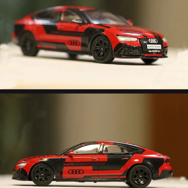 RS7 Sportback Edition Car 1:64 Scale Car Model Toy Simulation Alloy Die-Cast Car Model Fan Collection Display Home Decoration