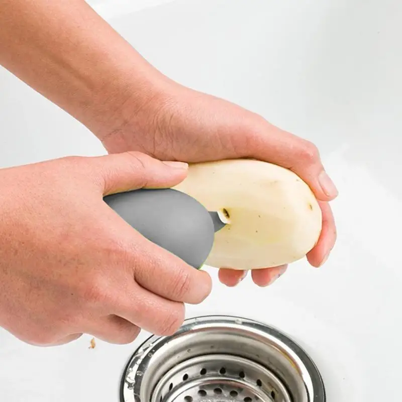 Mushroom Brush Veggie Scrubber Multifunctional Soft Dish Brush Comfortable Kitchen Tools Potato Brush Scrubber For Radishes