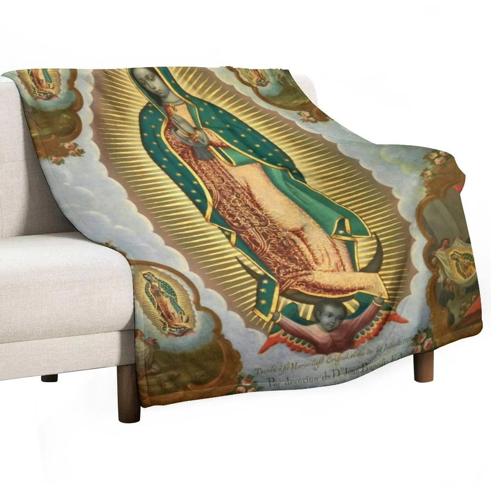 

La Guadalupana - Virgin of Guadalupe On view at The Met Gallery 749 Throw Blanket Vintage funny gift Baby Furrys Blankets