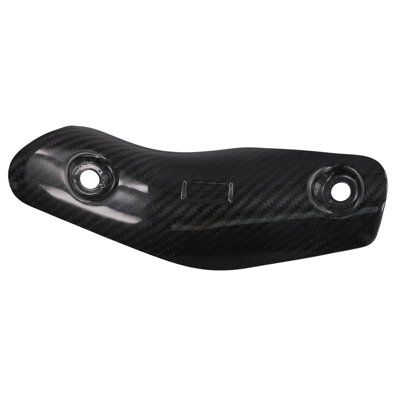 Motorcycle Exhaust Front Link Pipe Carbon Fiber Heat Shield Cover For Kawasaki Ninja ZX-4R ZX-4RR ZX4R ZX4RR