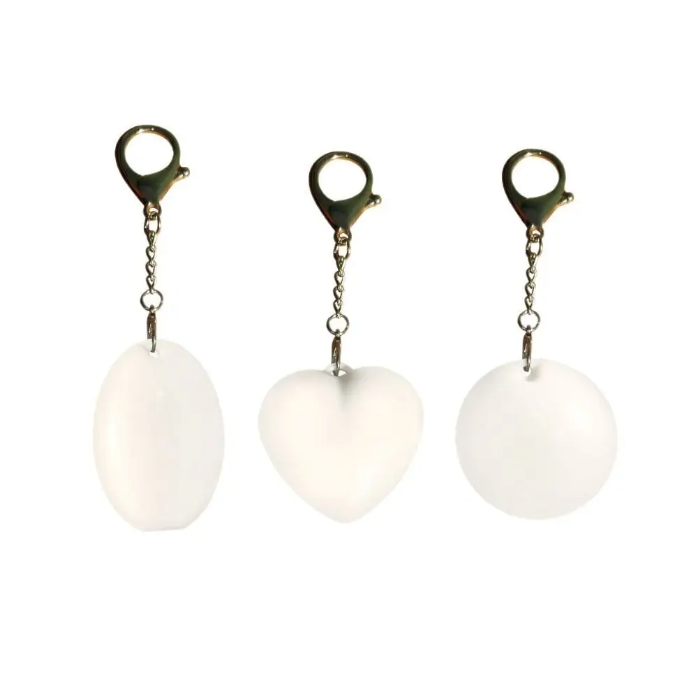 USB C Rechargeable Heart Shape Keychain Light Keychain Clip Touch Switch Automatic Sensor Handbag Light LED Light Heart Shaped