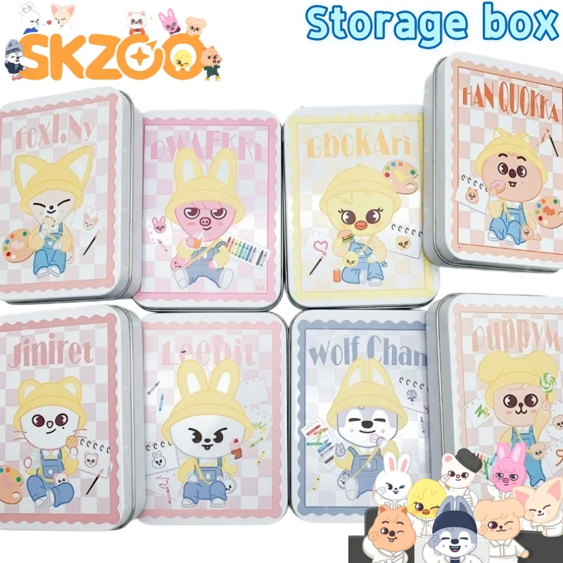 Caja de Almacenamiento Pequeña para Tarjetas con Diseño de Anime SKZOO Wolf Chan Dwaekki, Linda y Creativa, Caja Pequeña de Dibujos Animados de Alta Calidad