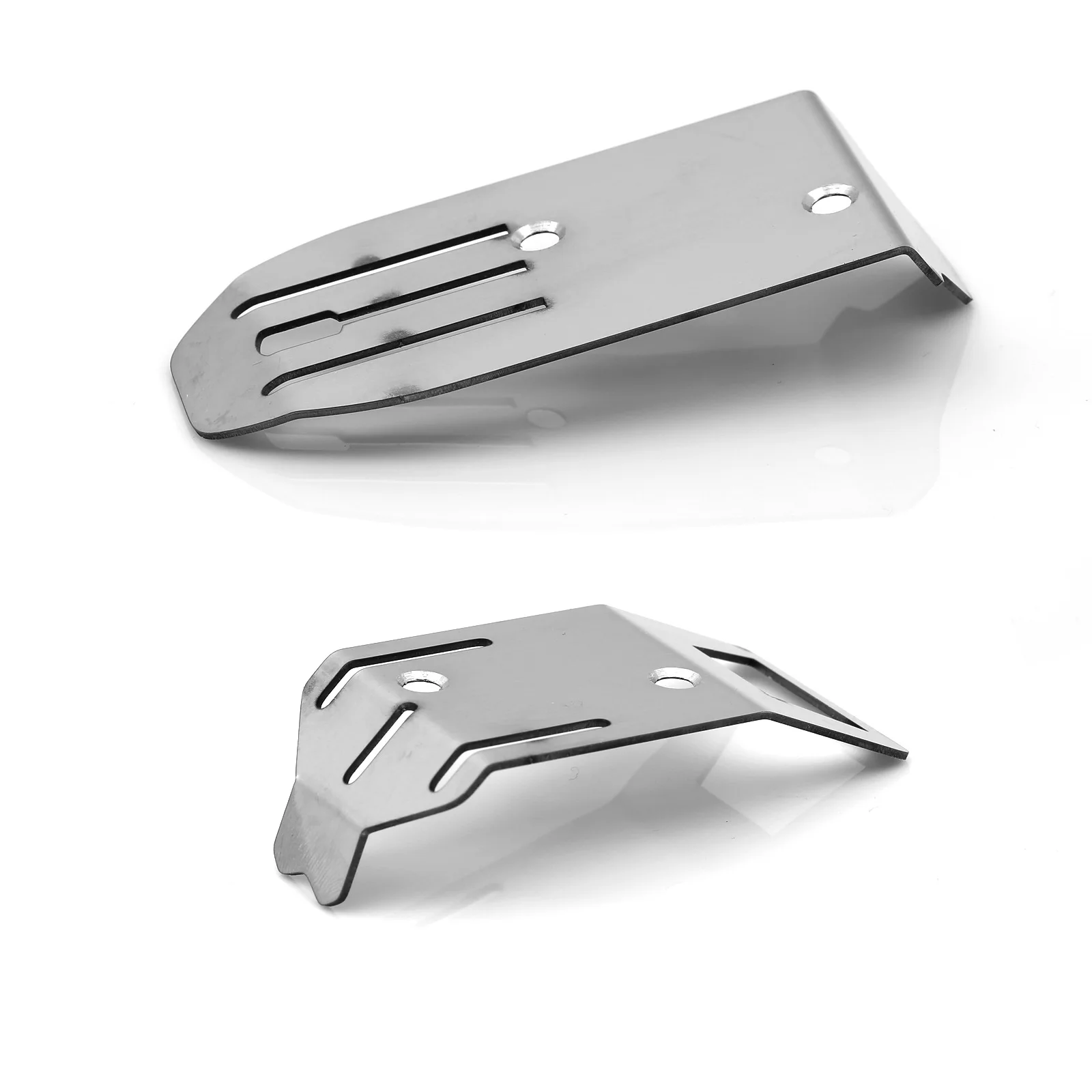 2pcs Stainless Steel Front And Rear Chassis Armor Protector for Arrma 1/18 Typhon Grom RC Car Upgrade Parts Accessories