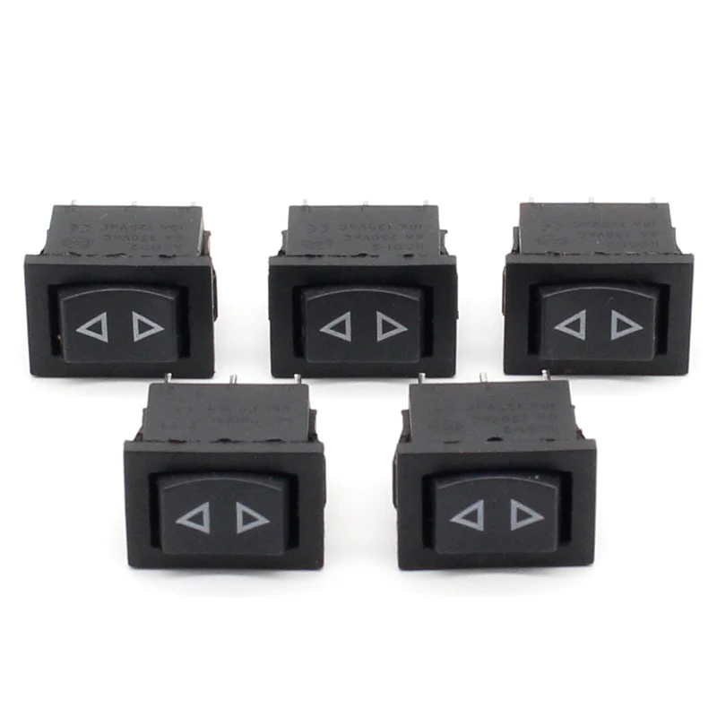 5pcs Rocker switch Momentary (ON)-OFF-(ON) 3pins