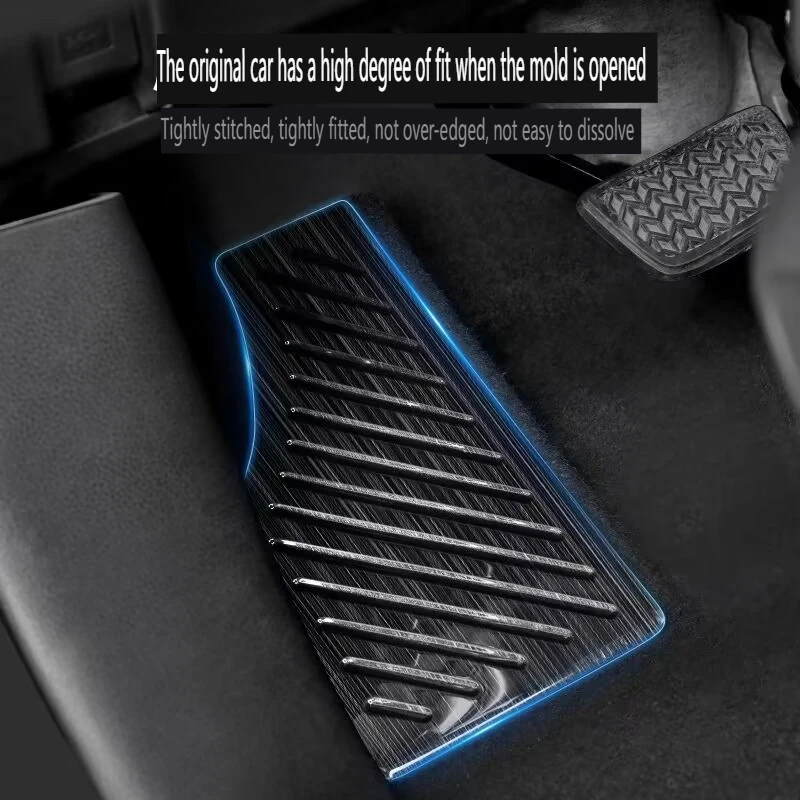 For Toyota RAV4 2019-2024 Steel Car Pedal Cover Footrest Pedal Plate Cover Trim Non-Slip Foot Rest Pedal Accessories