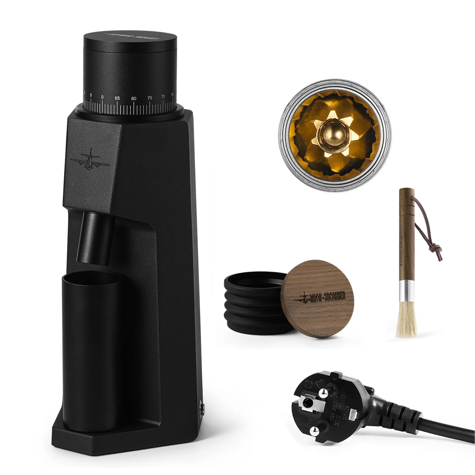 

Adjustable Coffee Bean Grinder for Home Use Electric Grinder 36 Adjustable 140R/min Slow Grinding 50g Bean Capacity