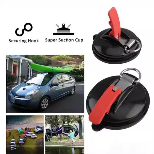 Vacuum Suction Cup Anchor com gancho fixo, Heavy-Duty Car Watch Strap, Adequado para o banheiro do lar do carro