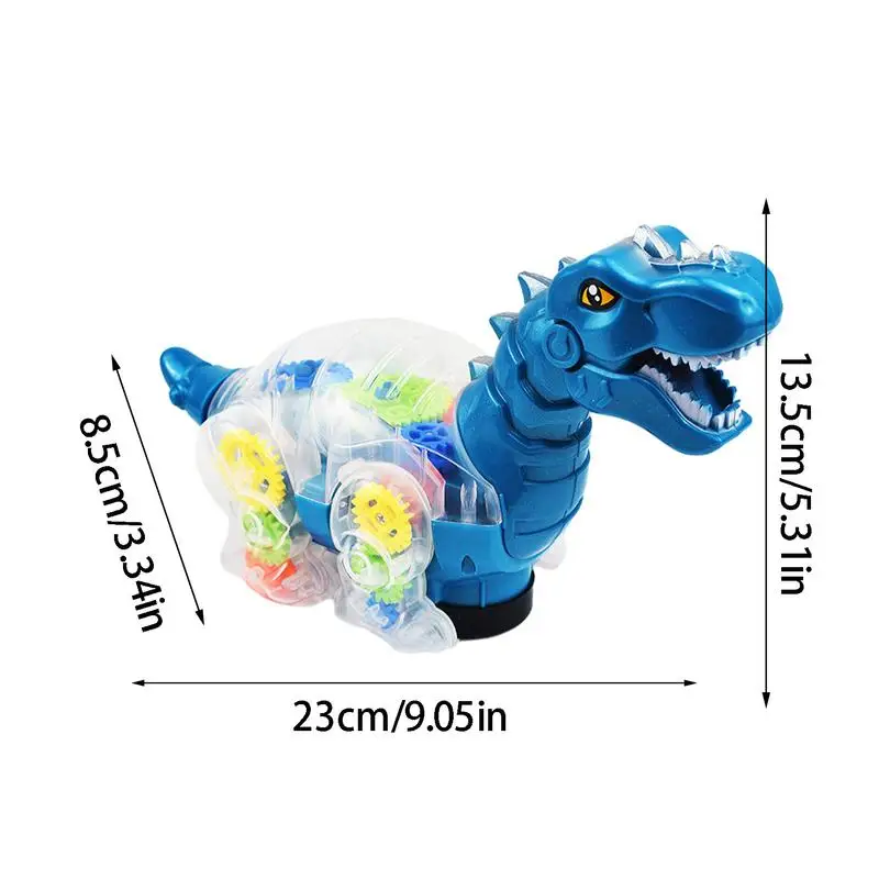 Kids Dinosaur Toy Light Up Dinosaur Early Learning Crawl Toy For Girls & Boys Preschool Activities Developmental Toy For