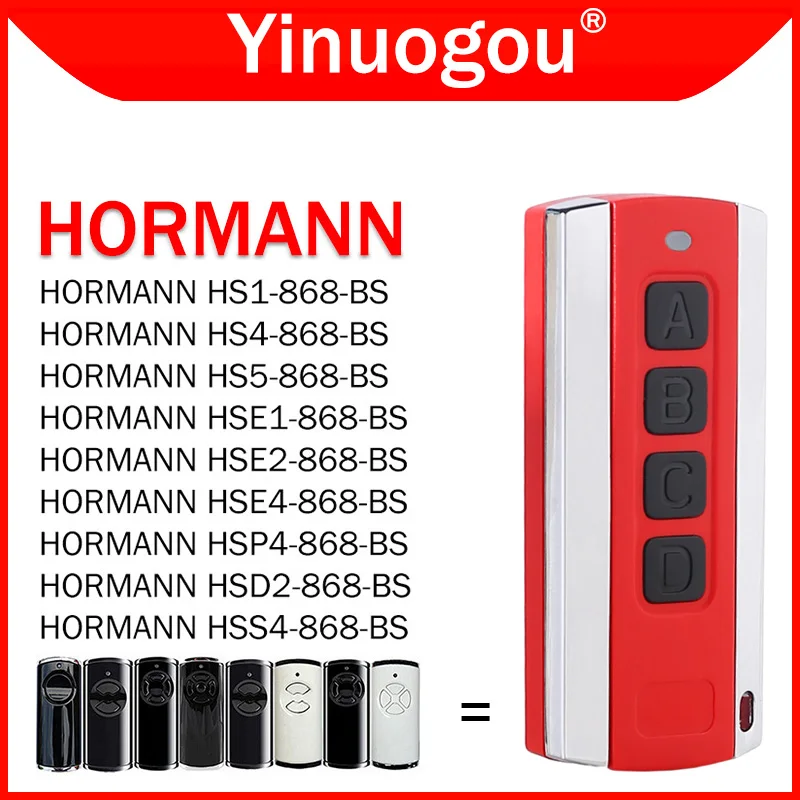 For HORMANN HSE1 HSE2 HSE4 HS1 HS4 HS5 HSS4 HSP4 HSD2 868 BS Garage Door Remote Control Duplicator 868.3MHz Gate Control Opener