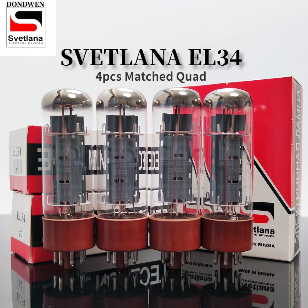 

SVETLANA EL34 Vacuum Tube HIFI Audio Valve Replace Kt77 6CA7 6P3P 6L6 EL34B Tube Amplifier Kit Match Quad Power Amplifier