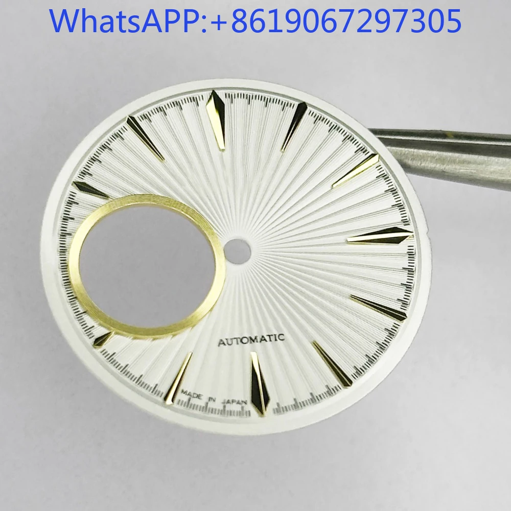 

Cocktail Radial Texture Gold Silver Claw Markers Watch Dial Suitable for NH35/38 Automatic Movement Durable Case Mod Parts